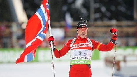 VM gull til Tarjei Bø. Foto: Heiko Junge/ Scanpix